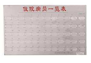 不銹鋼病員一覽表C101、C103